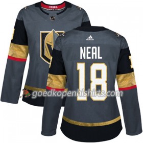 Vegas Golden Knights James Neal 18 Adidas 2017-2018 Grijs Authentic Shirt - Dames